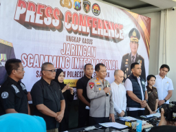 Polrestabes Surabaya Amankan 45 Tersangka dari Pengembangan Penyidikan Kasus Siber Internasional