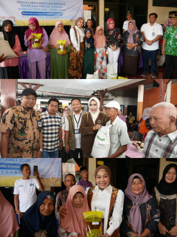 Wakil Bupati Mimik Idayana dan Ketua TP PKK Sriatun Subandi Salurkan Bantuan Pangan kepada 2.052 Warga Sidoarjo