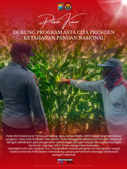 Mendukung Program Asta Cita Presiden, Polsek Kunir Lumajang Intensifkan Pendampingan Ketahanan Pangan