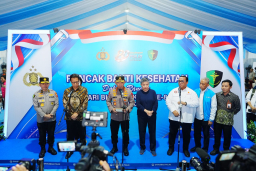 Hadiri Puncak Bakti Kesehatan, Kapolri: Berikan Pelayanan Terbaik ke Masyarakat dan Anggota