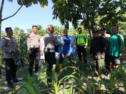 Dukung Swasembada Pangan, Polrestabes Surabaya Serahkan Bantuan Alat Pertanian kepada Petani Jambangan