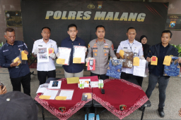 Polres Malang Bongkar Modus Penipuan Berkedok Program UMKM Dua Tersangka Diamankan
