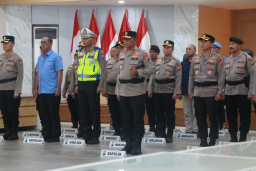 Jelang Hari Bhayangkara ke-80, Polda Jatim Ikuti Upacara Pemuliaan Nilai-Nilai Tribrata