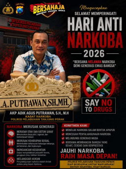 Kasat Narkoba Polres Pelabuhan Tanjung Perak Ajak Masyarakat Bersatu Perangi Narkoba Demi Generasi Emas Indonesia