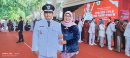 Pelantikan Serentak Kepala Desa, Yunan Khilmi Siap Mengemban Amanah Warga Pagerwojo