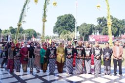 Dandim 0808/Blitar Peringatan Hari Lahir Pancasila 2026, Kirab Gunungan Lima Dan Genduri Pancasila Perkuat Semangat.