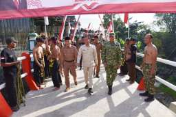 Resmikan Jembatan Garuda, Dandim Tulungagung Titip Pesan Jaga Aset untuk Generasi Mendatang