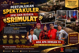 Fairway Nine Mall Surabaya Komitmen Lestarikan Budaya, Hadirkan Pertunjukan Seni Tradisional
