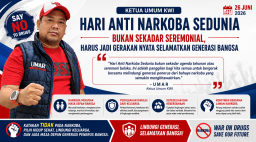Ketua Umum KWI: Hari Anti Narkoba Sedunia Bukan Sekadar Seremonial, Harus Jadi Gerakan Nyata Selamatkan Generasi Bangsa