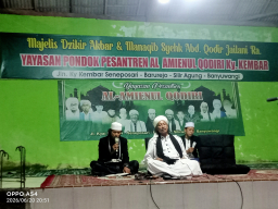 Majelis Dzikir Akbar dan Manaqib Syekh Abdul Qadir Jailani di Pondok Pesantren Al Amienul Qodiri Banyuwangi