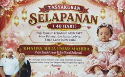 Penuh Rasa Syukur, Keluarga Besar Umar dan Nurul Setiawati Gelar Tasyakuran Selapan Khalisa Aulia Umar Mahira