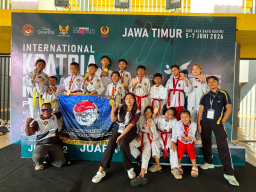 Taekwondo Black Scorpion New Club Kabupaten Malang Raih 14 Medali di Kejuaraan Internasional Ksatria Nusantara