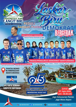 Jelang HUT ke-25 Partai Demokrat, Michael Ajak Masyarakat Peduli Kebersihan Pantai Lewat Gerakan Laskar Biru