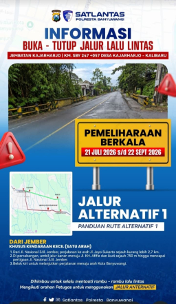 Dua Bulan ke Depan, Pengendara Hadapi Buka-Tutup di Jembatan Kajarharjo