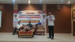 Gelar Sosialisasi Pencegahan Peredaran Miras dan Narkoba, Bakesbangpol Ajak Generasi Muda Jadi Pelopor Hidup Sehat