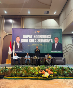 Rakor KONI Surabaya Bahas Pembinaan Atlet, Fasilitas Latihan hingga Tour de Porprov 2027