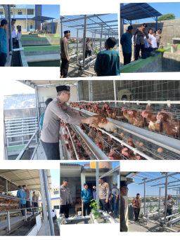Polsek Karangpilang Dorong Pemanfaatan Lahan Produktif melalui Peternakan, Budidaya Ikan, dan Hidroponik