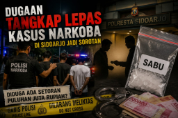 Dugaan Tangkap Lepas Kasus Narkotika di Polresta Sidoarjo, Publik Pertanyakan Transparansi kepada Kompol Dwi Gatstimur