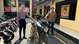 Polres Pasuruan Kota Amankan Tersangka Pencuri Motor di Pohjentrek