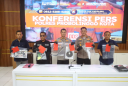 Polres Probolinggo Kota Amankan 5 Tersangka Pelempar Bondet di Mayangan