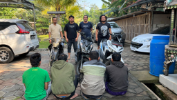 Ditreskrimum Subdit III Polda Jatim Bersama Tim URC Hellboy Bongkar Dua Komplotan Curanmor, Tujuh Tersangka Dibekuk