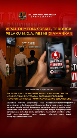 Gerak Cepat Polresta Banyuwangi, Kasus Persetubuhan Anak di Srono Masuk Tahap Penyidikan