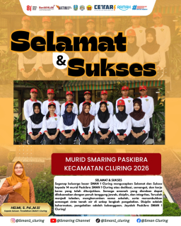 SMAN 1 Cluring Sumbang 14 Anggota Paskibra Kecamatan, Empat Siswa Lolos Seleksi Kabupaten