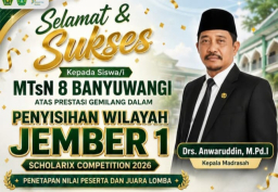 Dua Emas Dibawa Pulang, Siswa MTsN 8 Banyuwangi Bersinar di Scholarix Competition 2026