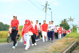 Eratkan Silaturahmi, Lapas Banyuwangi Gelar Funwalk Keluarga Sambut HUT Ke-81 RI