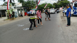 Tabrakan Beruntun di Depan Pasar Mandana, Pengendara Honda Grand Tewas
