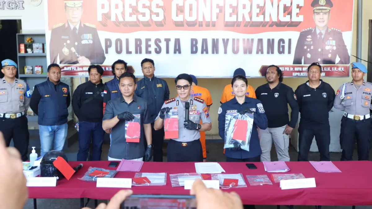 Tindak Tegas! Polresta Banyuwangi Ungkap Jaringan Pecah Kaca Lintas Negara