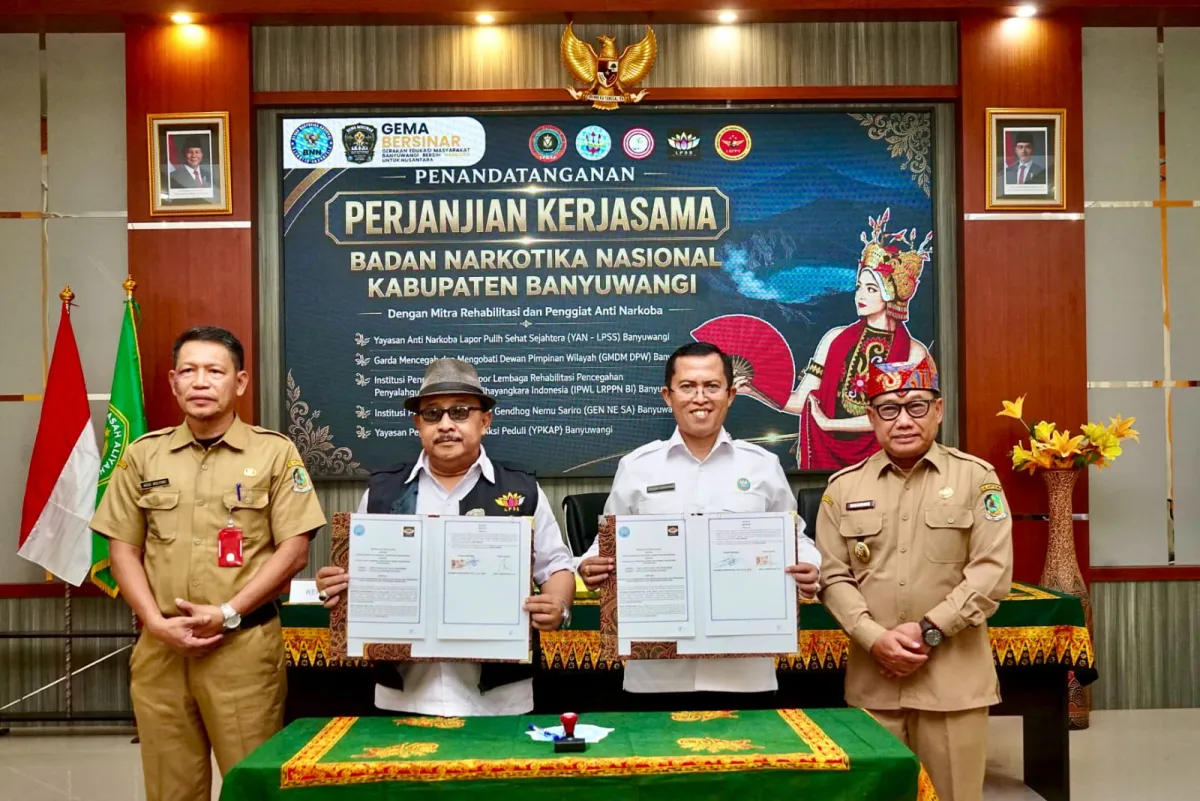 Perkuat Pencegahan Narkoba, 54 Fasilitator P4GN Banyuwangi Resmi Dilantik