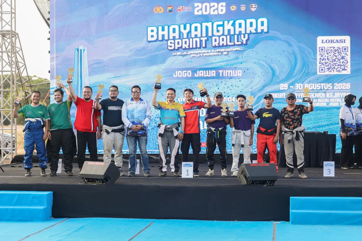 Bhayangkara Sprint Rally 2026 Pasuruan Sukses Digelar, Ryan Nirwan Raih Juara Umum