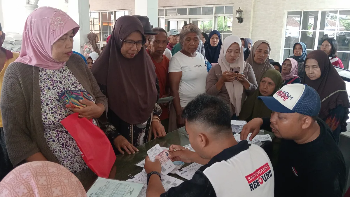 2.164 KPM Desa Genteng Wetan Terima Jatah Beras, Distribusi Dibagi Dua Hari
