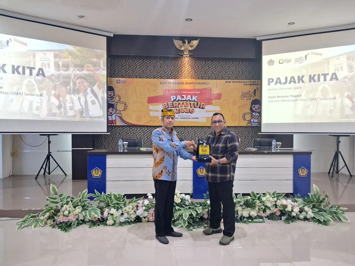 Pajak Bertutur 2026, SMK Muhammadiyah 9 Gambiran Perkuat Sinergitas dengan KPP Pratama