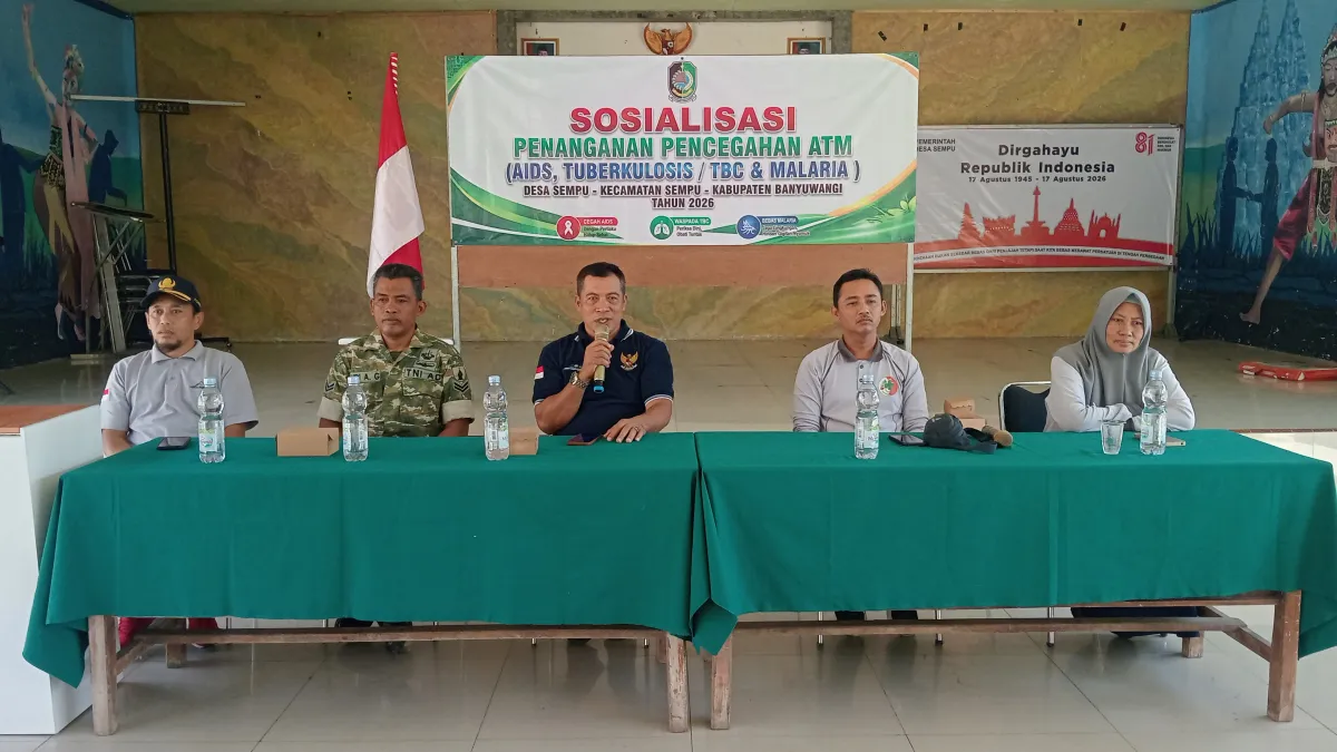 Pemdes Sempu Bersama Puskesmas Gelar Sosialisasi Pencegahan AIDS, TBC dan Malaria