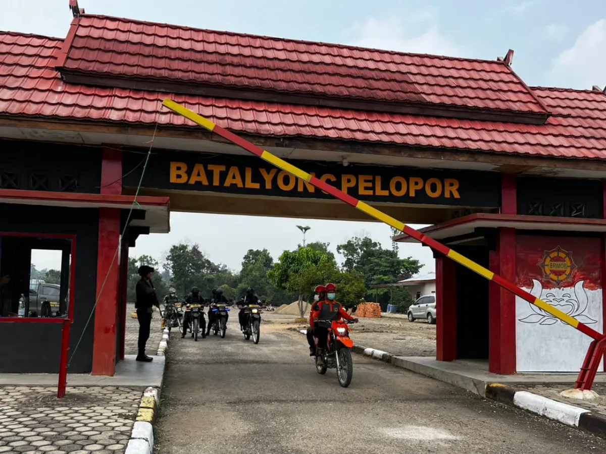 Pantau Karhutla, Satbrimob Polda Jambi Bersama Instansi Terkait Patroli Kawasan Konservasi Gajah di Tebo*