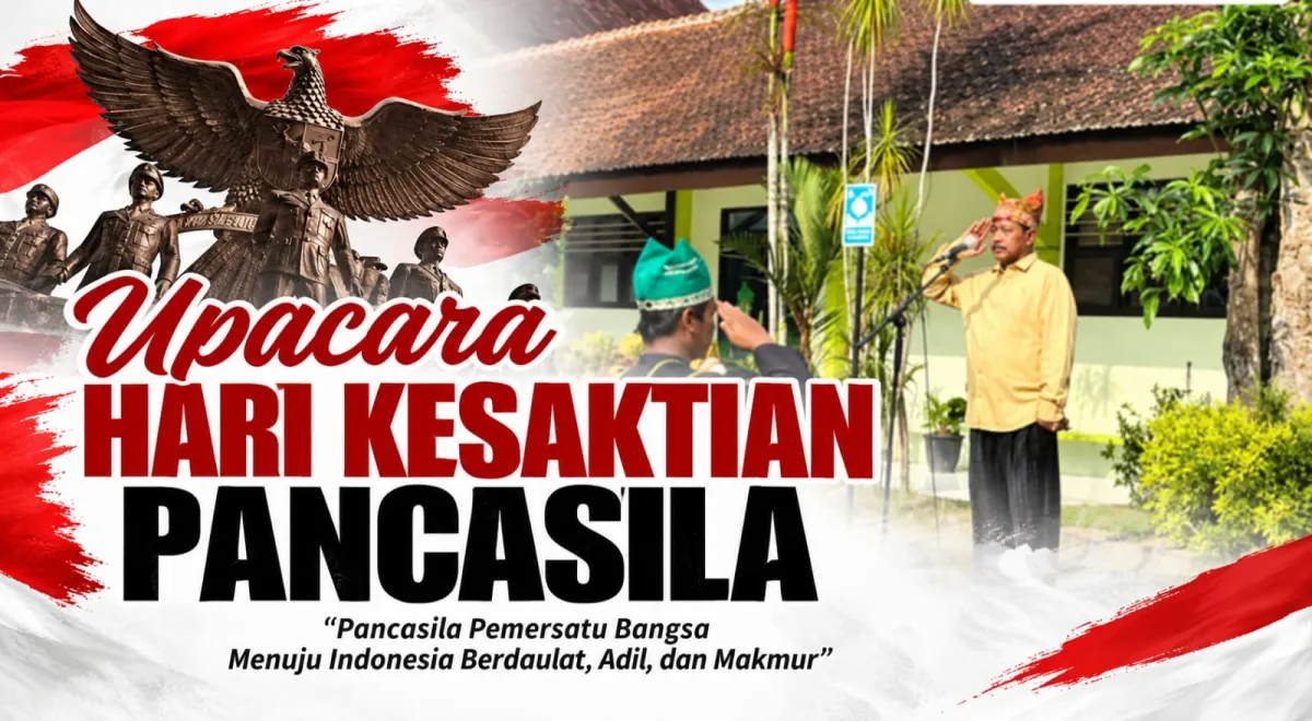 Momentum Hari Kesaktian Pancasila, Kepala MTsN 8 Banyuwangi Ajak Warga Madrasah Amalkan Nilai Pancasila